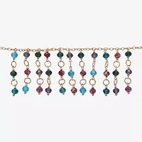 Mixit Gold Tone Womens Inch Beaded Necklace