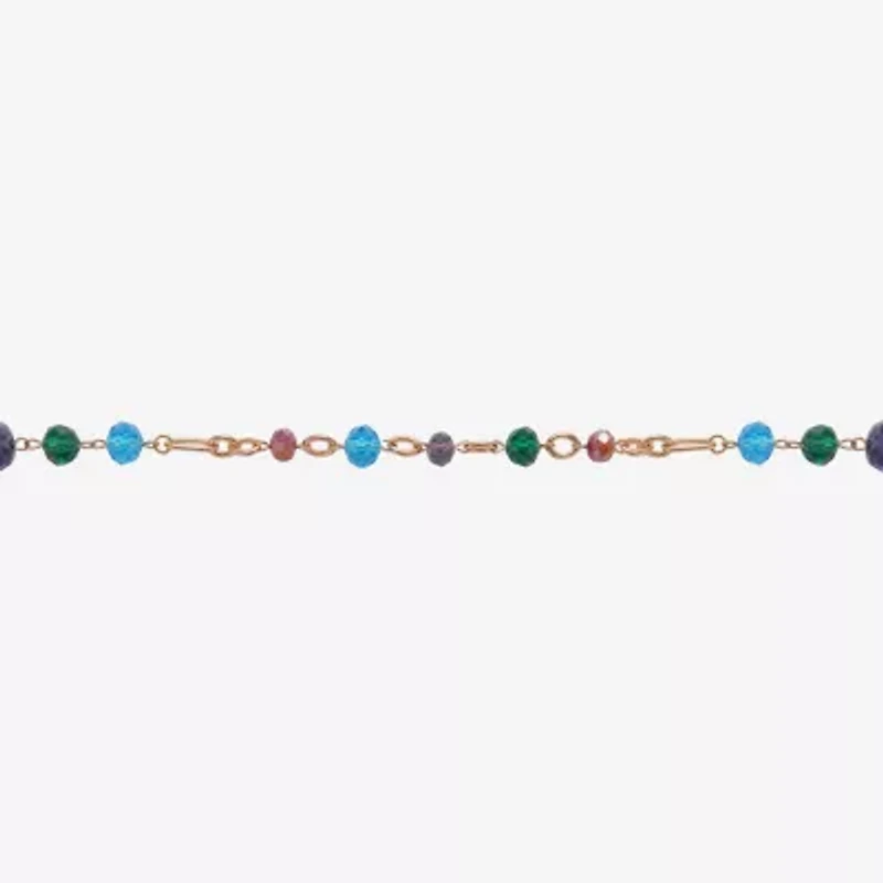 Mixit Gold Tone Womens 36 Inch Beaded Necklace