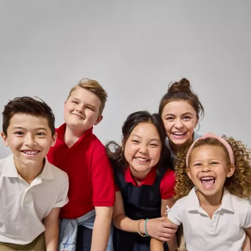 IZOD Little & Big Kid Girls Short Sleeve Regular Fit Stretch Fabric Polo Shirt