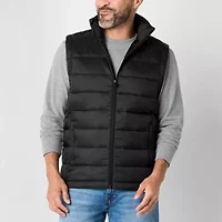 St. John's Bay Packable Mens Packable Midweight Puffer Vest