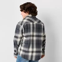 Thereabouts Little & Big Kid Boys Long Sleeve Regular Fit Flannel Shirt