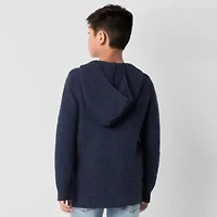 Thereabouts Little & Big Kid Boys Hooded Long Sleeve Pullover Sweater