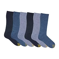 Gold Toe Harrington Mens 6 Pair Crew Socks