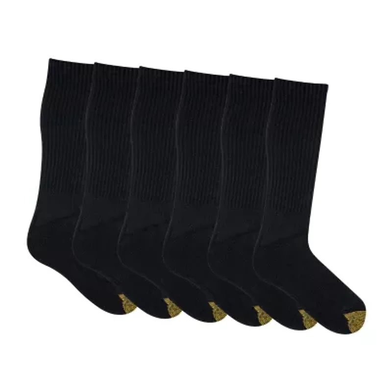 Gold Toe Harrington Mens 6 Pair Crew Socks
