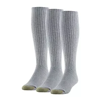 Gold Toe Ultra Tec Mens Breathable Multi-Pack 3 Pair Over the Calf Socks