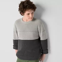 Thereabouts Little & Big Kid Boys Crew Neck Long Sleeve Pullover Sweater