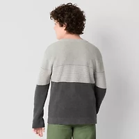 Thereabouts Little & Big Kid Boys Crew Neck Long Sleeve Pullover Sweater