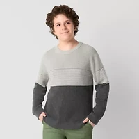 Thereabouts Little & Big Kid Boys Crew Neck Long Sleeve Pullover Sweater