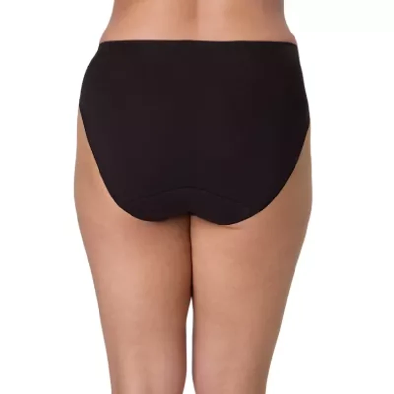Bali Cotton Womens 3 Pack High Cut Panty Dfleh3