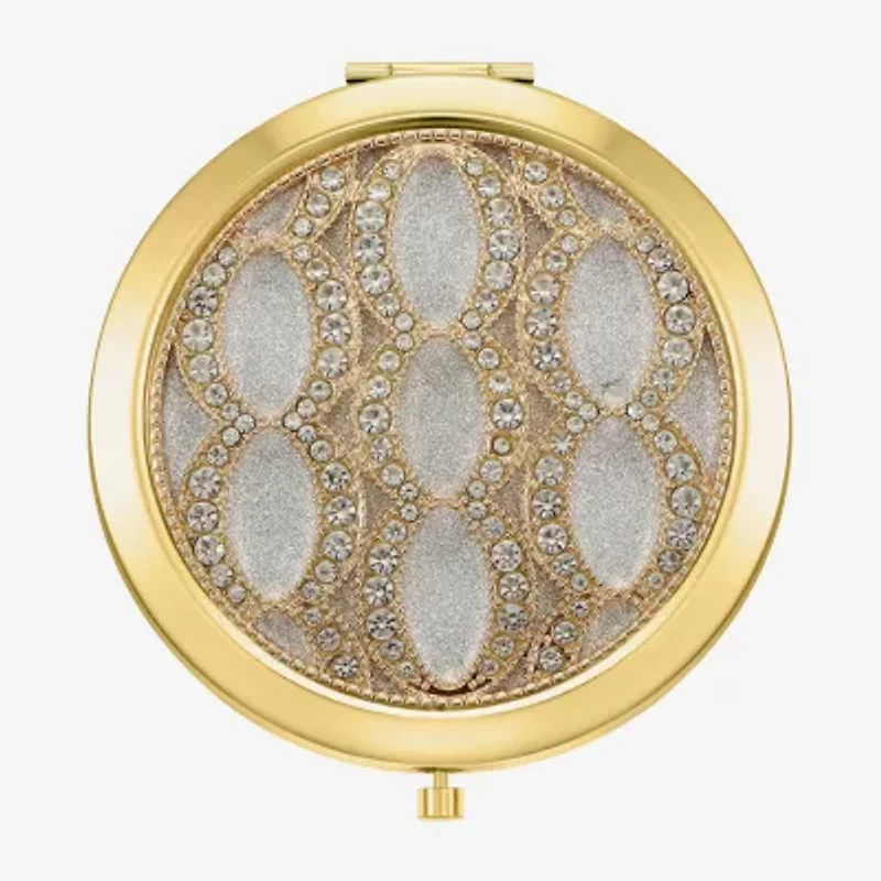 Monet Jewelry Rose Tone Compact Mirror