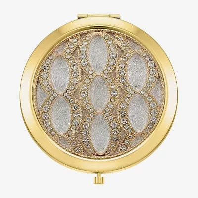 Monet Jewelry Rose Tone Compact Mirror