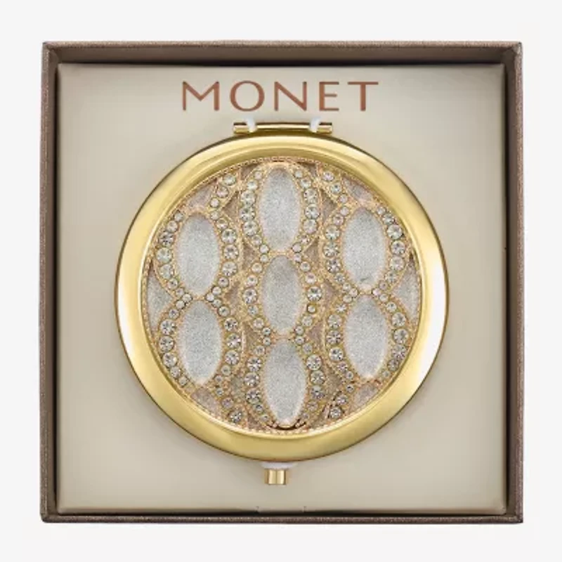 Monet Jewelry Rose Tone Compact Mirror