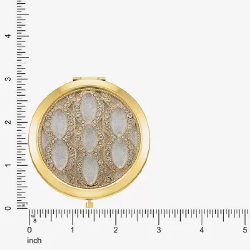 Monet Jewelry Rose Tone Compact Mirror