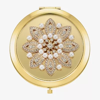 Monet Jewelry Gold Tone Gold Tone Compact Mirror