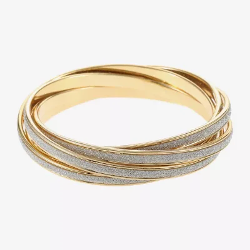 Monet Jewelry Two Tone Womens Bangle Bracelet