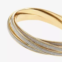 Monet Jewelry Two Tone Womens Bangle Bracelet