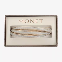 Monet Jewelry Two Tone Womens Bangle Bracelet