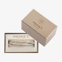 Monet Jewelry Two Tone Womens Bangle Bracelet
