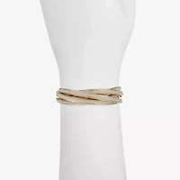 Monet Jewelry Two Tone Womens Bangle Bracelet