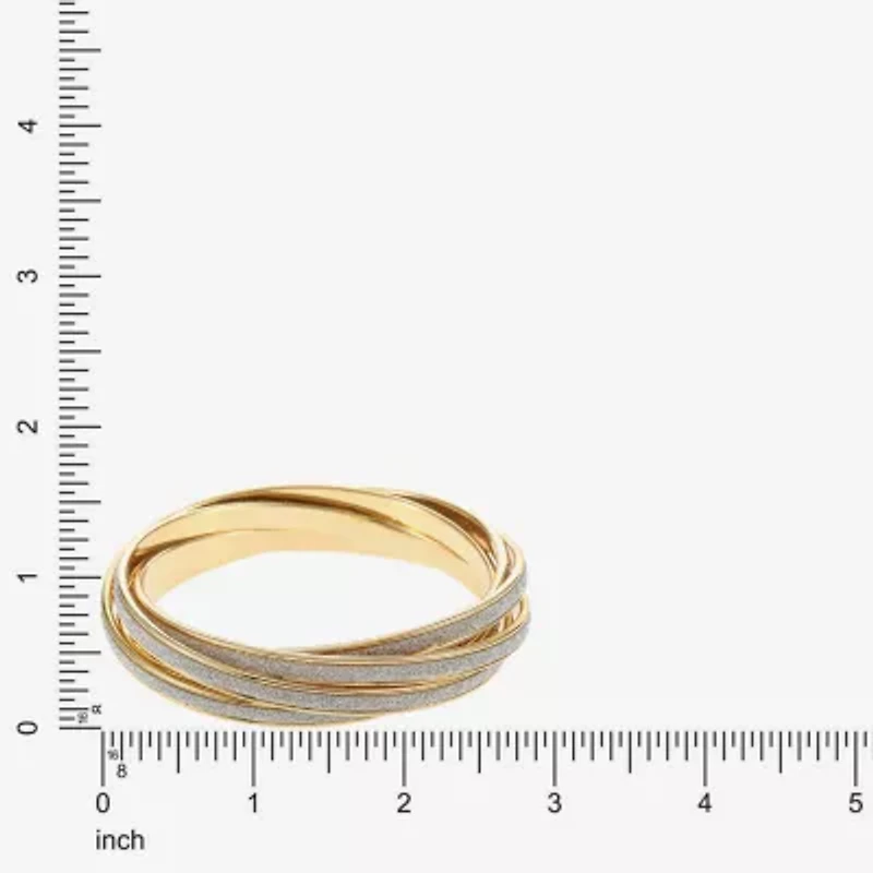 Monet Jewelry Two Tone Womens Bangle Bracelet