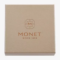 Monet® Simulated Pearl and Crystal Gold-Tone Drop Earring and Necklace Set
