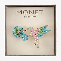 Monet Jewelry Hummingbird Multi Color Pin
