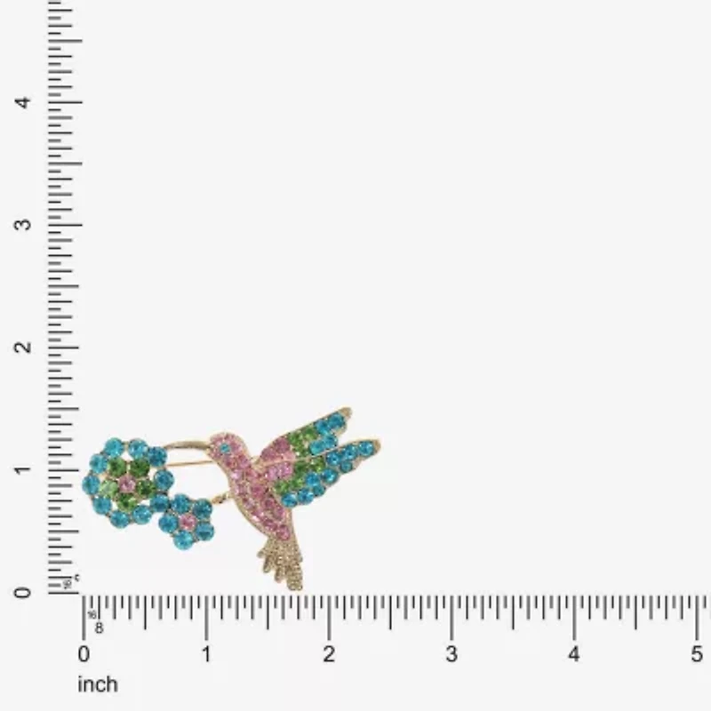 Monet Jewelry Hummingbird Multi Color Pin