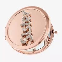 Monet Jewelry Rose Tone Sister Rose Tone Mirrored Compact Mirror