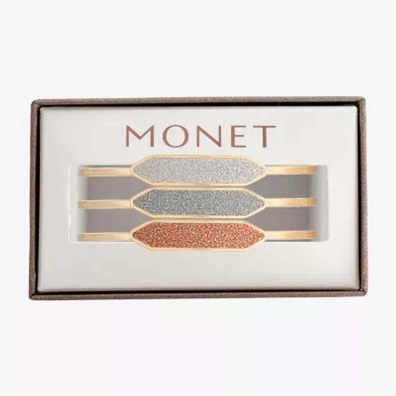 Monet Jewelry Gold Tone Womens Multi Color Cuff Bracelet