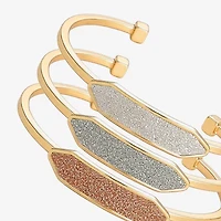 Monet Jewelry Gold Tone Womens Multi Color Cuff Bracelet