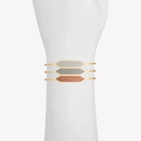 Monet Jewelry Gold Tone Womens Multi Color Cuff Bracelet