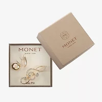 Monet Jewelry Gold Tone Music Notes Pin