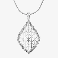 Monet Jewelry Openwork Pendant Necklace And Drop Earring Womens Glass 2-pc. Set