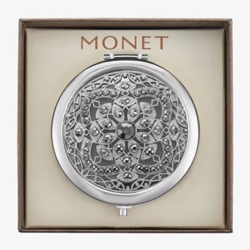 Monet Jewelry Rose Tone Compact Mirror