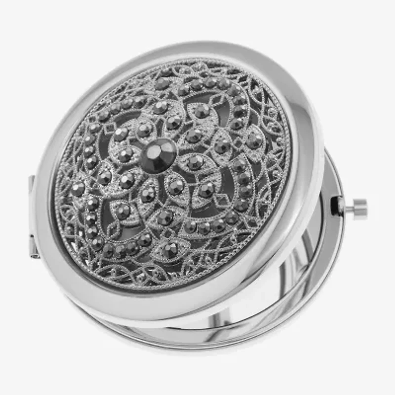 Monet Jewelry Rose Tone Compact Mirror