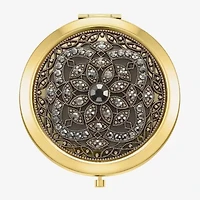 Monet Jewelry Gold Tone Compact Mirror