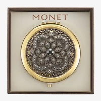Monet Jewelry Gold Tone Compact Mirror