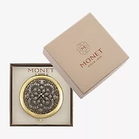 Monet Jewelry Gold Tone Compact Mirror