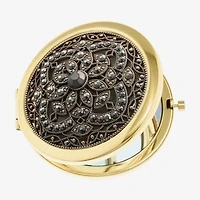 Monet Jewelry Gold Tone Compact Mirror