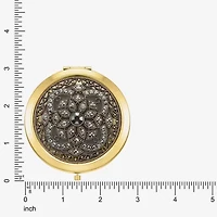 Monet Jewelry Gold Tone Compact Mirror