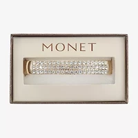 Monet Jewelry Gold Tone Womens Glass Bangle Bracelet