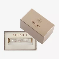 Monet Jewelry Gold Tone Womens Glass Bangle Bracelet