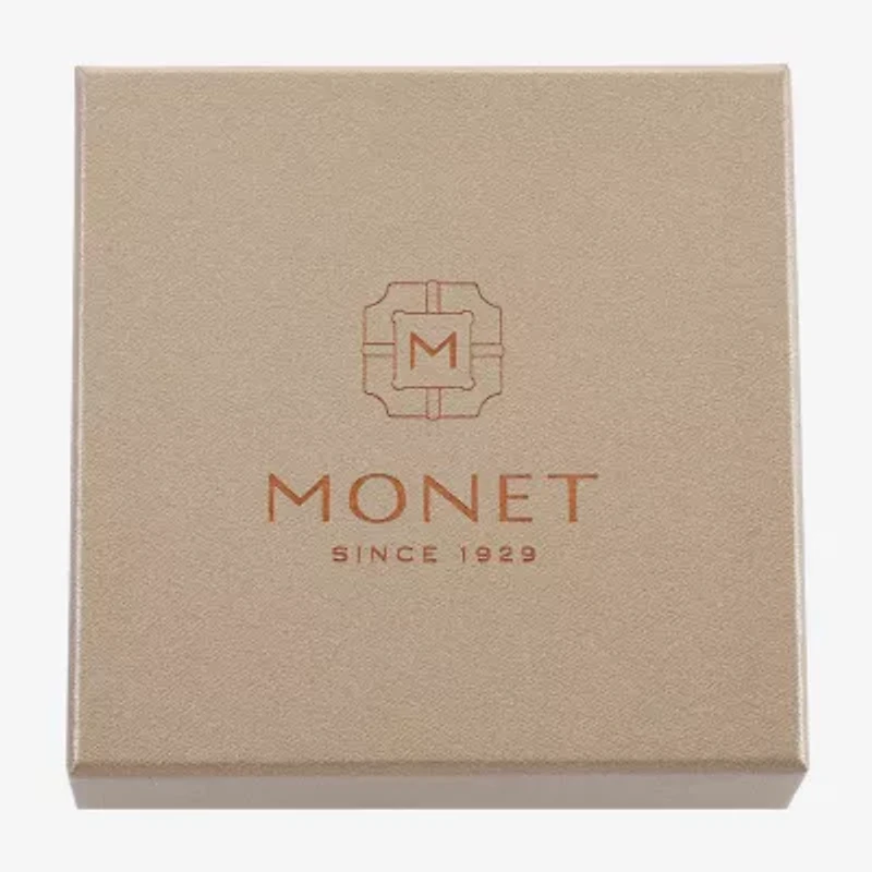 Monet Jewelry Two Tone Pendant Necklace And Huggie Earring Womens 2-pc. Jewelry Set