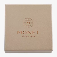 Monet Jewelry Two Tone Pendant Necklace And Huggie Earring Womens 2-pc. Jewelry Set