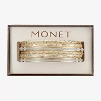 Monet Jewelry Two Tone Bangle Womens 6-pc. Bracelet Set