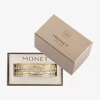 Monet Jewelry Two Tone Bangle Womens 6-pc. Bracelet Set
