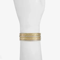 Monet Jewelry Two Tone Bangle Womens 6-pc. Bracelet Set
