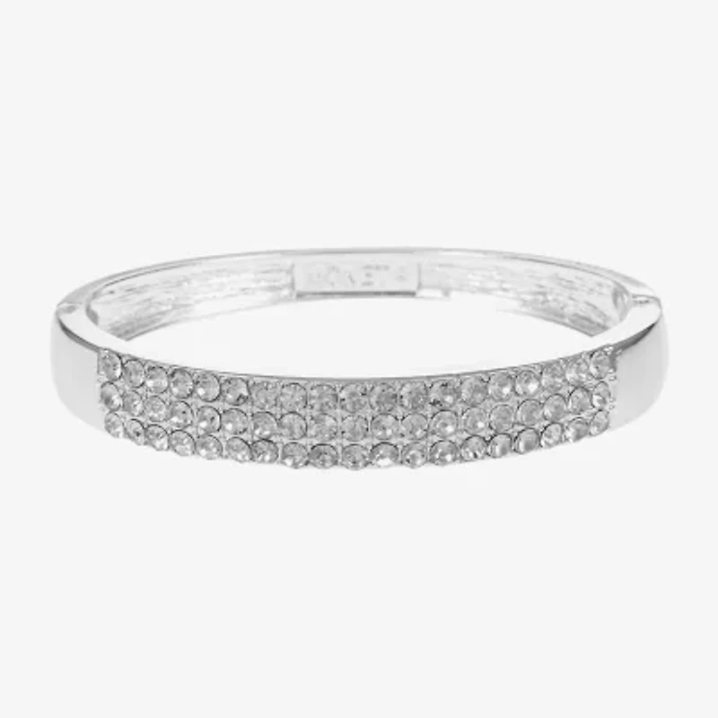 Monet Jewelry Gold Tone Womens Glass Bangle Bracelet