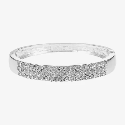 Monet Jewelry Gold Tone Womens Glass Bangle Bracelet