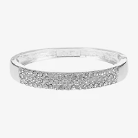Monet Jewelry Gold Tone Womens Glass Bangle Bracelet